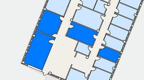 
							Planritning för Växthuset Jägershillgatan, 4 privata rum, 78 m²