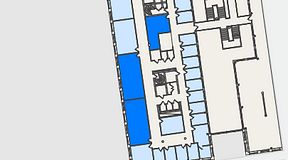 
							Planritning för Spaces Nordenskiöldsgatan, 3 privata rum, 122 m²