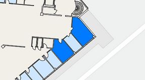 
							Planritning för Spaces Helsingborg Väla, 2 privata rum, 38 m²