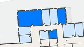 
							Planritning för FirstOffice Säveån, 3 privata rum, 79 m²