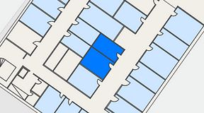 
							Planritning för Kontoret Alvik, 2 privata rum, 26 m²