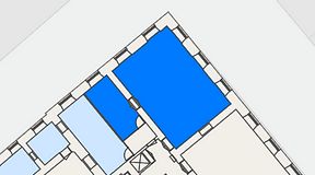 Planritning för Spaces Gamla Stan, 2 privata rum, 84 m²