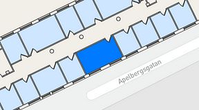 
							Planritning för iOffice Olof Palmes Gata 11, 1 privata rum, 21 m²