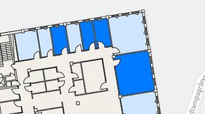 
							Planritning för CoW Hammarby Sjöstad, 4 privata rum, 58 m²