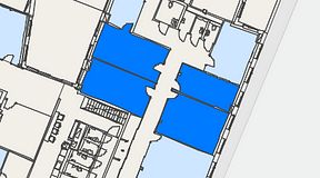 
							Planritning för Regus Östermalmstorg, 4 privata rum, 83 m²