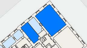 Planritning för Spaces Gamla Stan, 2 privata rum, 93 m²