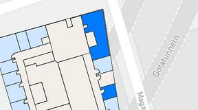 
							Planritning för Walborg Ventures, 2 privata rum, 71 m²