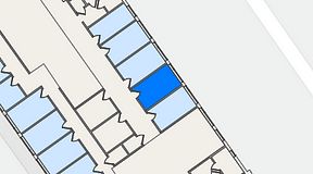 
							Planritning för FirstOffice Västra Hamnen, 1 privata rum, 12 m²