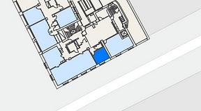 
							Planritning för iOffice Sveavägen, 1 privata rum, 15 m²