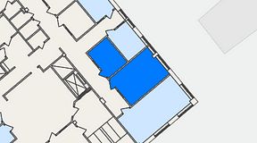 Planritning för Regus Hagsätra, 2 privata rum, 27 m²