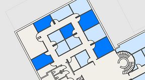 
							Planritning för Regus Kalmar, 5 privata rum, 50 m²