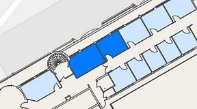 
							Planritning för Genetor Helsingborg C, 2 privata rum, 37 m²