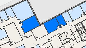 
							Planritning för Spaces Hyllie Vista, 3 privata rum, 50 m²