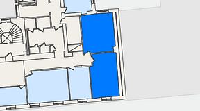 
							Planritning för KG10 Kungsgatan 8, 2 privata rum, 52 m²