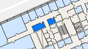 
							Planritning för Spaces Lindholmen, 2 privata rum, 15 m²