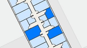 
							Planritning för Regus Rotsunda, 3 privata rum, 43 m²