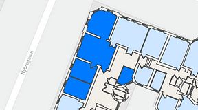 Planritning för Nybrogatan Business Center Nybrogatan 34, 4 privata rum, 126 m²