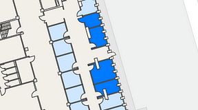
							Planritning för High Court Börshuset, 4 privata rum, 34 m²