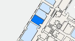 Planritning för iOffice Sjöbefälsskolan, 1 privata rum, 14 m²