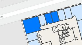 
							Planritning för Regus Östra Hamngatan, 3 privata rum, 56 m²