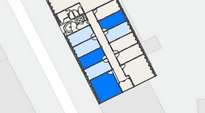 
							Planritning för Convendum Vegagatan 14, 3 privata rum, 75 m²