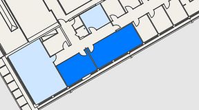 
							Planritning för Genetor Helsingborg C, 2 privata rum, 59 m²