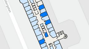 
							Planritning för Regus Helsingborg Södergatan, 5 privata rum, 54 m²