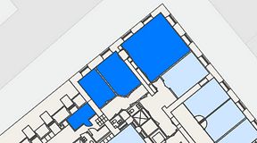 
							Planritning för Spaces Gamla Stan, 4 privata rum, 81 m²