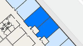 
							Planritning för FASTOFFICE Lunda, 2 privata rum, 60 m²
