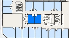 
							Planritning för Convendum Stampgatan 14, 2 privata rum, 22 m²