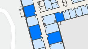 
							Planritning för United Spaces Östra Hamngatan, 4 privata rum, 66 m²