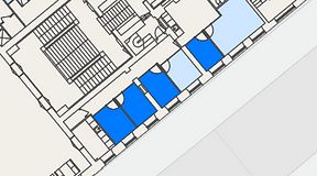 
							Planritning för Spaces Gamla Stan, 4 privata rum, 35 m²