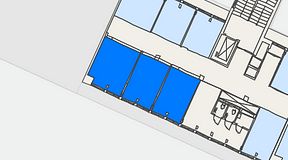 
							Planritning för Convendum Gävlegatan 16, 3 privata rum, 60 m²