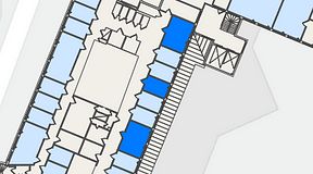 
							Planritning för FASTOFFICE Johanneslundsvägen 12, 3 privata rum, 42 m²