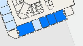 
							Planritning för Landskapet Nacka Forum, 4 privata rum, 56 m²
