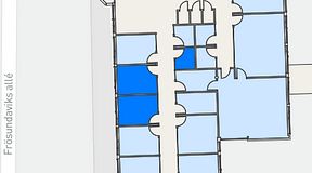 
							Planritning för Helio Frösundavik, 3 privata rum, 26 m²