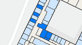 
							Planritning för Quick Office Älvsjö, 5 privata rum, 83 m²