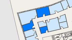 
							Planritning för Mindpark Mölndal, 3 privata rum, 39 m²