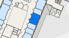 
							Planritning för FASTOFFICE Johanneslundsvägen 12, 2 privata rum, 16 m²