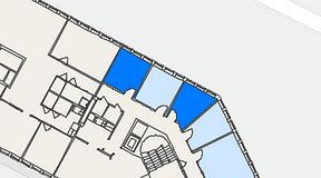 Planritning för DG97 Drottninggatan 97, 2 privata rum, 23 m²