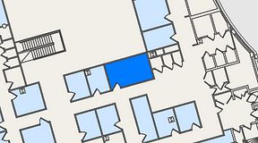 
							Planritning för United Spaces Östra Hamngatan, 1 privata rum, 18 m²