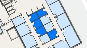 
							Planritning för Spaces Hyllie Vista, 5 privata rum, 41 m²