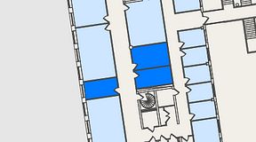 
							Planritning för Spaces Nordenskiöldsgatan, 3 privata rum, 40 m²