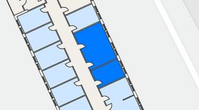 
							Planritning för Easy Office Bromma, 2 privata rum, 38 m²