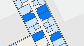 
							Planritning för Regus Rotsunda, 5 privata rum, 77 m²