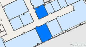 Planritning för United Spaces Waterfront Klarabergsviadukten, 2 privata rum, 36 m²