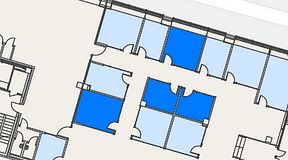 
							Planritning för Spaces Umami Park Sundbyberg, 4 privata rum, 55 m²