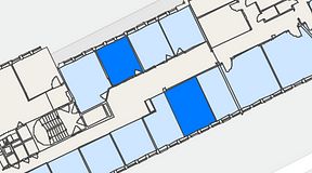 
							Planritning för DG97 Drottninggatan 97, 2 privata rum, 23 m²