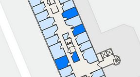 Planritning för Regus Helsingborg Södergatan, 4 privata rum, 45 m²