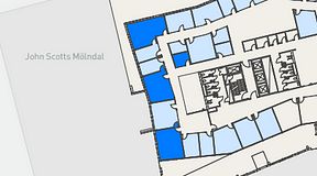 
							Planritning för Mindpark Mölndal, 4 privata rum, 97 m²